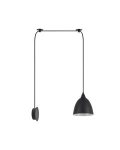 SE21-BL-B10-BL1W-MS2 ADEPT PENDANT Black Metal Shade + HOMELIGHTING 77-9043