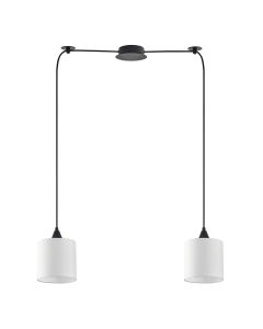 SE21-BL-B10-BL2-SH1 ADEPT PENDAT White Shade Pendant+ HOMELIGHTING 77-9012