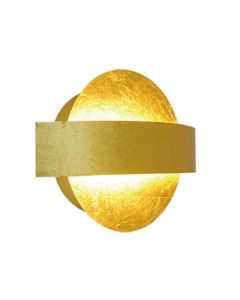 Απλίκα Επίτοιχη Ø19*15εκ. Led 5 watt 235lm 3000K Μέταλλο με Décor φύλλα χρυσού Viokef Koben 4217000