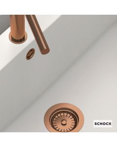 Βαλβιδα με Υπερχείλιση για Νεροχύτη Γρανίτη Schock 15090, Copper  629309M-222