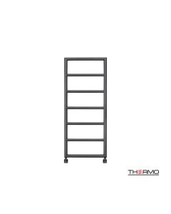 Θερμαινόμενη Πετσετοκρεμάστρα μπάνιου Inox TEMPO 120x50 Black Brushed PVD TEM12050-411