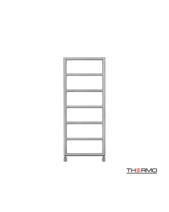 Θερμαινόμενη Πετσετοκρεμάστρα μπάνιου Inox TEMPO 120x50 Brushed TEM12050-111