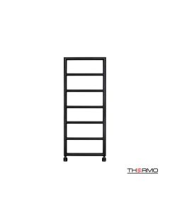 Θερμαινόμενη Πετσετοκρεμάστρα μπάνιου Inox TEMPO 120x50 Silk Black TEM12050-401