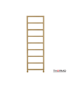 Θερμαινόμενη Πετσετοκρεμάστρα μπάνιου Inox TEMPO 150x50 Brushed Brass(Gold) PVD TEM15050-211