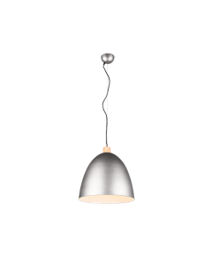 Κρεμαστό Φωτιστικό Antique Nickel 40xH150cm Μονόφωτο Καμπάνα 1xE27 Trio Lighting Jagger R30681967