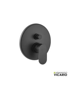 Μίκτης Εντοιχισμού 2 Εξόδων Slim Vicario Black Matt 500050D-400