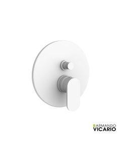 Μίκτης Εντοιχισμού 2 Εξόδων Slim Vicario White Matt 500050D-300