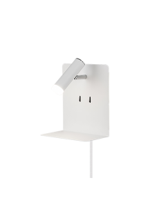 Μοντέρνο Φωτιστικό Τοίχου 16x20cm Λευκό Ματ LED 3w 3000K 220lm Trio Lighting Element 222570231