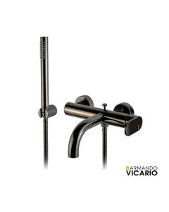 Μπαταρία Λουτρού Slim Vicario Black Chrome 500100-405