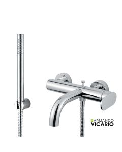 Μπαταρία Λουτρού Slim Vicario Chrome 500100-100