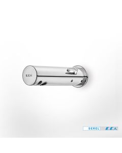 Μπαταρία Νιπτήρα Τοίχου Ηλεκτρονική Ζεστό-Κρύο  (μπαταρίας λιθίου 6V) SEREL ECA Chrome 108105001-100