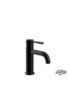 Μπαταρία Νιπτήρα με Αυτόματη Βαλβίδα, Τech La Torre Black Matt 12007-400