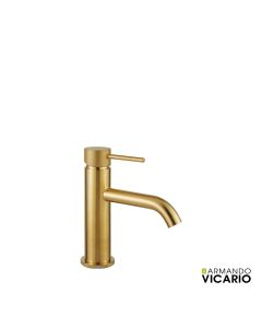 Μπαταρία Νιπτήρα με Βαλβίδα Clic-Clac Industrial Vicario Brushed Gold 512010-201