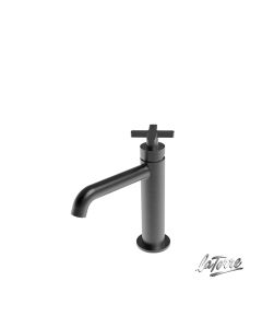 Μπαταρία Νιπτήρα με Βαλβίδα Clic-Clac Εlle Cross La Torre Black Brushed 38004-410