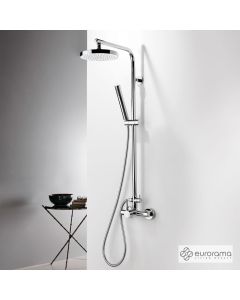 Μπαταρία Ντουζιέρα με Κεφαλή και Κολώνα μη ρυθμιζόμενου ύψους Tonda Chrome 145066-100