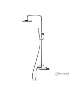 Μπαταρία Ντουζιέρας με Κεφαλή και Κολώνα ρυθμιζόμενου ύψους OSO Chrome 178065-100