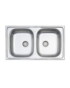 Νεροχύτης 86*50 ek. Λείος Ένθετος για ερμάριο 90 εκ. Fortinox Valey 25286