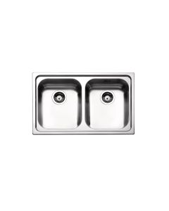 Νεροχύτης Ένθετος Λείος  79*50 εκ. για ερμάριο 80 εκ.Apell Venezia 8380