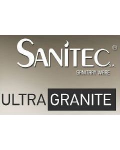 Νεροχύτης Κουζίνας 116x50cm Ένθετος Eρμάριο 80cm Δύο Γούρνες & Ποδιά Sanitec Ultra Granite 800-32-Sabbia 