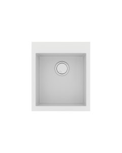 Νεροχύτης Κουζίνας 50x40cm Ένθετος Ερμάριο 90cm Γρανίτης Sanitec Ultra Granite 819-00-Bianco