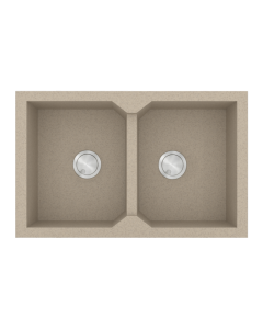 Νεροχύτης Κουζίνας 86x50cm Ένθετος Ερμάριο 90cm Γρανίτης Sanitec Ultra Granite 818-32-Sabbia 