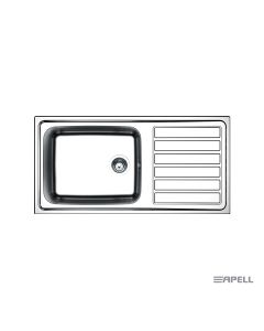 Νεροχύτης Κουζίνας Ανοξείδωτος Anniversario 100 x 50 Αpell Inox Λείο  8115-110