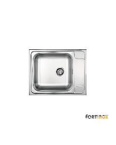 Νεροχύτης Κουζίνας Ανοξείδωτος Valley 63x50 Fortinox Inox Λείο  26150-110
