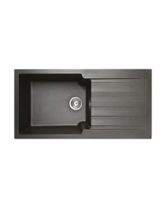 Νεροχύτης Συνθετικός Ένθετος  με Ποδιά 100x50 εκ. για ερμάριο 60εκ.1 γούρνα Graphite Duralit KS105-420