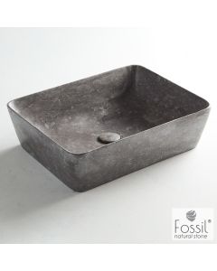 Νιπτήρας Μαρμάρινος  Jade 50x38 h.14 Fossil Grey MS50-410