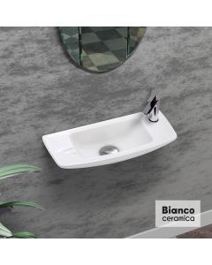 Νιπτήρας Πορσελάνης 44x20 Bianco Ceramica White 39245-300