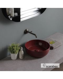 Νιπτήρας Πορσελάνης Glam Φ39 Scarabeo Cherry Glossy 1807-830