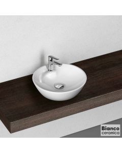 Νιπτήρας Πορσελάνης Lupo Φ45 (1 οπή) Bianco Ceramica White 33011-300