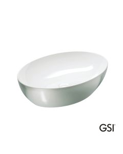Νιπτήρας Πορσελάνης Pura 60x42 GSI Platinum/White 8842-430300