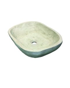 Νιπτήρας Χειροποίητος Επικαθήμενος 48,5*38*13,5 εκ. Μπεζ Travertino "ΑΤΛΑΣ" 90021