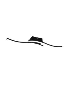 Πλαφονιέρα Οροφής 56x9xH7cm LED 2 SMD 5W 2x600lm 4000K Μέταλλο Μαύρο Ματ Trio Lighting Route R62472432