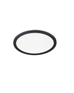 Πλαφονιέρα Οροφής Μαύρο Ματ 40xH3cm LED 22w 3000K 2700lm Switch Dimmer Trio Lighting Camillus R62922432