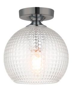 Πλαφόν Οροφής Μονόφωτο Ø2εκ.Γυαλί / Ροζέτα σε κασίτερο Vokef Talisa 4169900