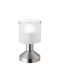 Πορτατίφ 9xH17cm 1xE14 Λευκό Καπέλο Βάση Νίκελ Ματ Trio Lighting Gral R59521007