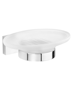 Σαπουνοθήκη Γυαλί Χρώμιο Bronze Art ML-500 10ML-10