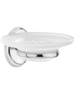 Σαπουνοθήκη Γυαλί Χρώμιο Bronze Art Valle AA01-10-10