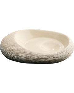 Σαπουνοθήκη Κεραμικό Λευκό Bronze Art Επικαθήμενα DG01-05-02