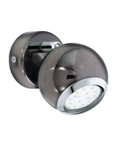 Σποτ Μονόφωτο D7x13cm 1xGU10 2,8w 3000Κ 250lm Ατσάλι Νίκελ-Μαύρο Eglo Bimeda 31005