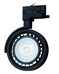 Σποτ Ράγας 4 Αγωγών /3 Κυκλωμάτων 1xR111 GU10 127xH180 mm Μαύρο Viokef Flis 4224600