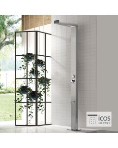 Στήλη Ντουζιέρας εξωτερικού χώρου με μίκτη NEDAMIX, ICOS Inox AISI316 NEDAMIX