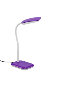 Φωτιστικό Γραφείου Μωβ 11xH36cm με Εύκαμπτο Βραχίονα LED 3,5w 3000K 350lm Trio Lighting Boa R52431193