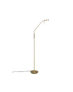 Φωτιστικό Δαπέδου Brass Mat 25xH145cm Led 12w 2300-3000-4000K 1400lm Trio Lighting  Monza 423310108