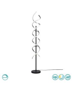 Φωτιστικό Επδαπέδιο Ø23xH150cm Led SMD 325w 4000lm 2300+3000+4000K Βουρτσιστό Αλουμίνιο-Μαύρο Ματ Lighting Sequence 441810205