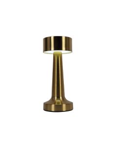 Φωτιστικό Επιτραπέζιο Επαναφορτιζόμενο Ø9xY21cm 2w 3000K Μέταλλο Χρυσαφί Inlight 3033-Golden 
