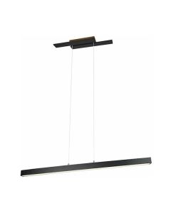 Φωτιστικό Κρεμαστό L115,5x14,2xH150cm Smd Led 44w 4400lm 3000K Black Mat Trio Belfast 375510432