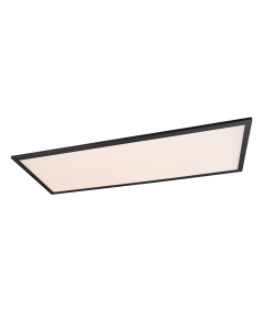 Φωτιστικό Οροφής Μαύρο Ματ 80xH5cm LED Panel 33.5w 2700-6500K Remote Control 3850lm Trio Lighting Gamma R62868032